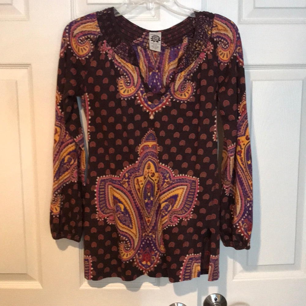 Luck Brand Colorful Tunic Size Small